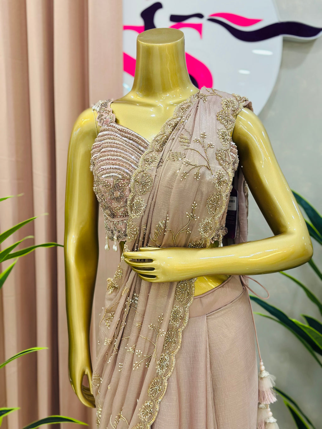 Premium Handwork Pre Draped Saree