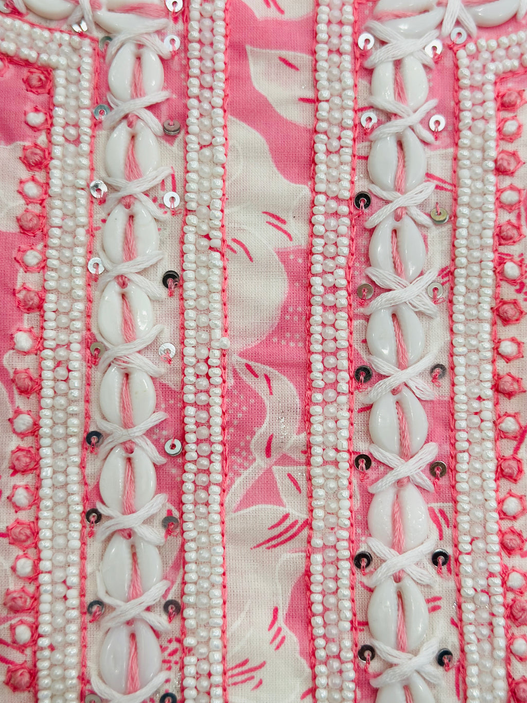 Pearls Handwork Unstitched Suit