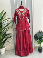 Karwa Chauth Special Royal Handwork Skirt Set