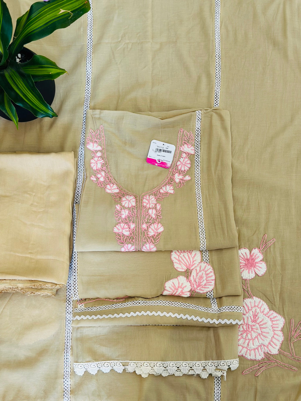 Classic Embroidered Unstitched Suit Set