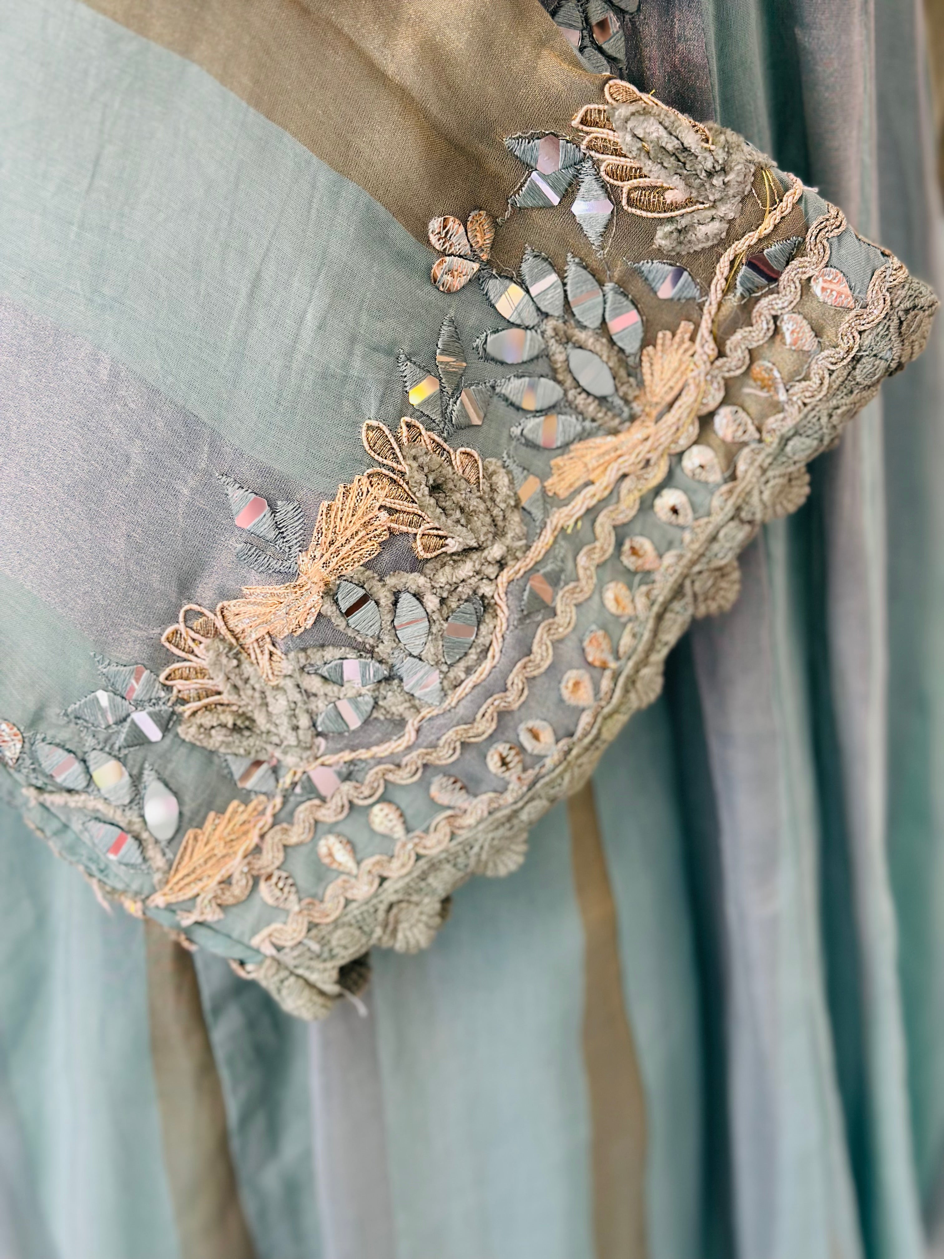 Orignal Mirror Work Anarkali Suit Set