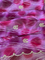 Premium Leheriya Gotapatti Handwork Saree