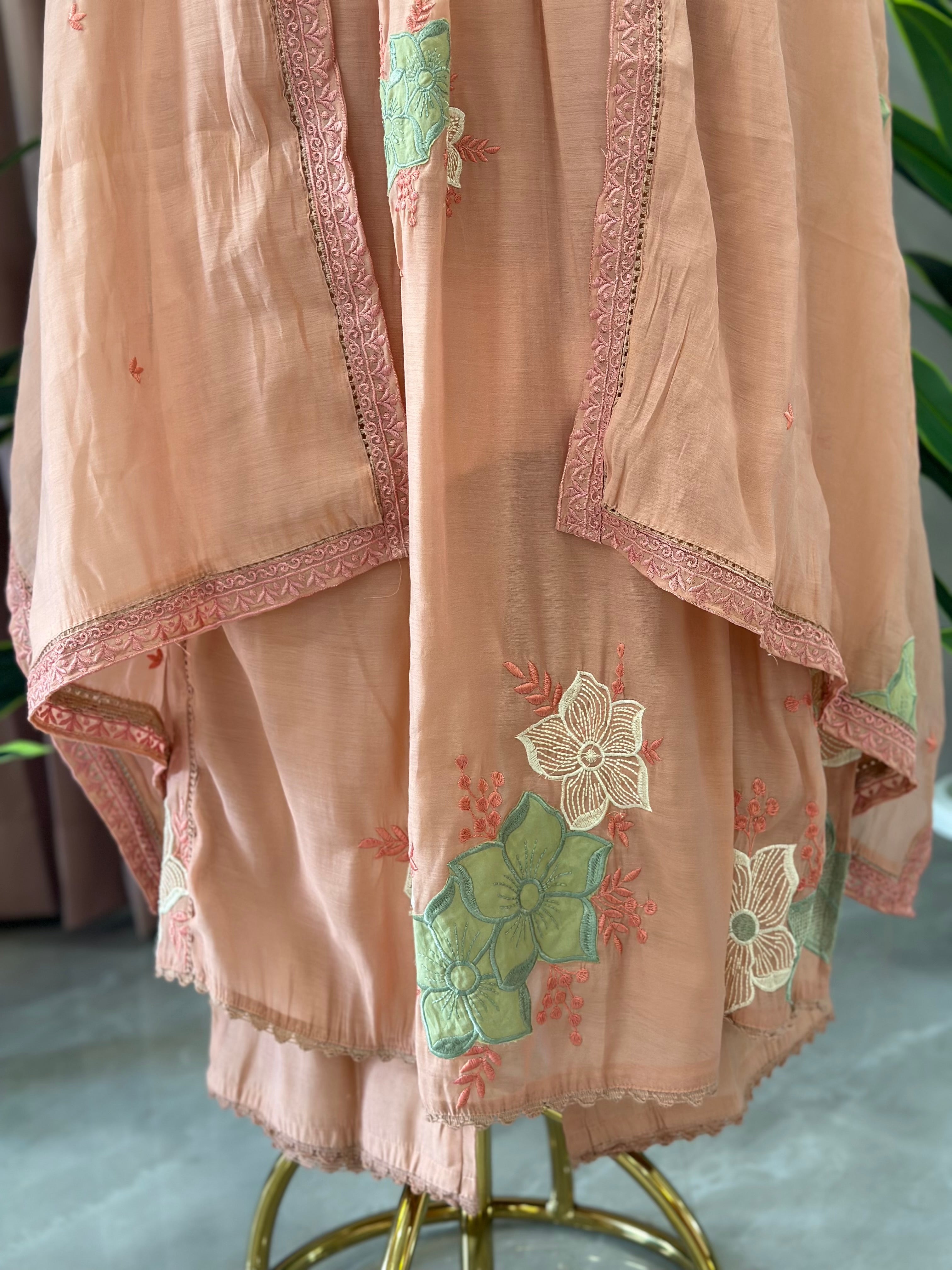 Embroidered Anarkali Suit Set