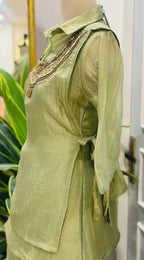 Handcrafted Neck Detail Co-Ord Set