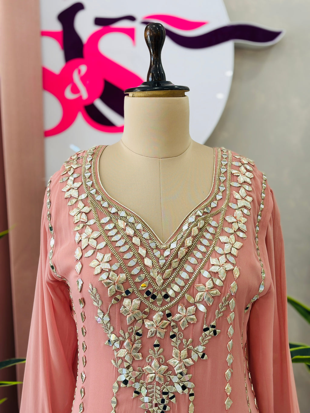Premium Gota Patti Festive Anarkali Set