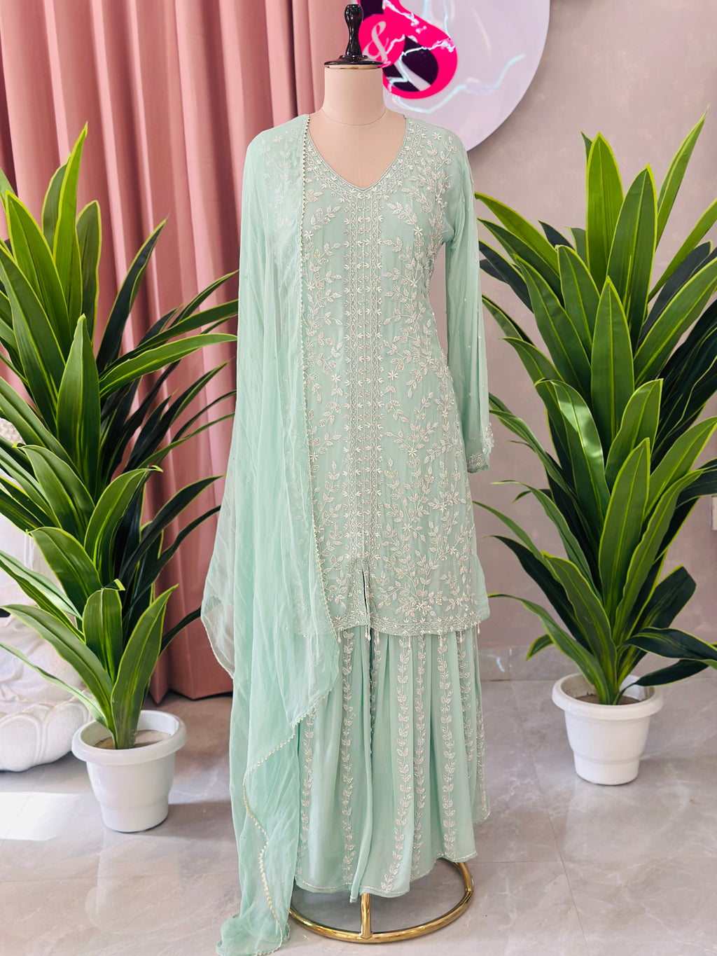 Premium Heavy Handwork Sharara Set