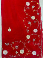 KARWACHOUTH SPECIAL HANDWORK SAREE