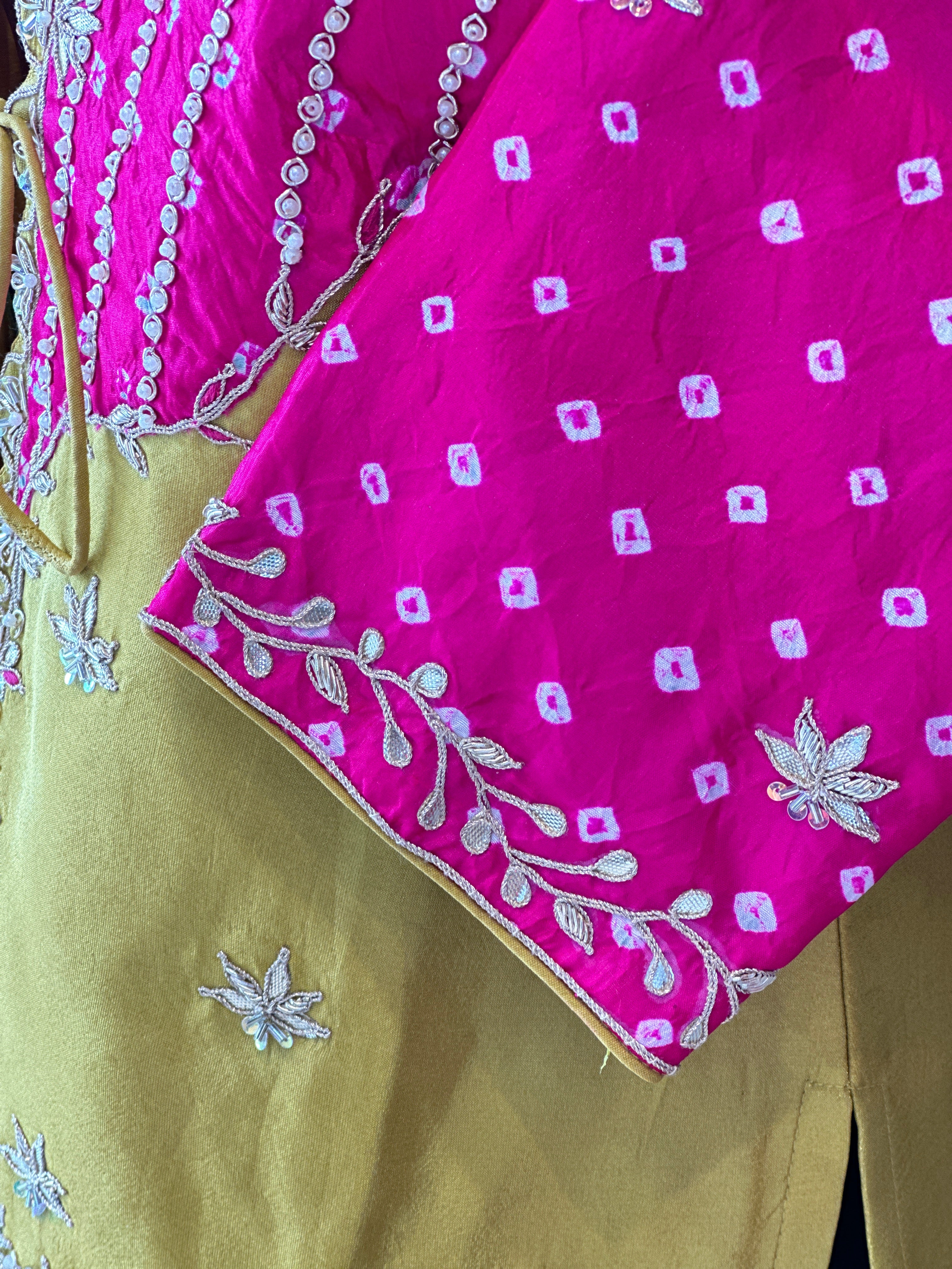 INDO FUSION HANDWORK PLAZO SET