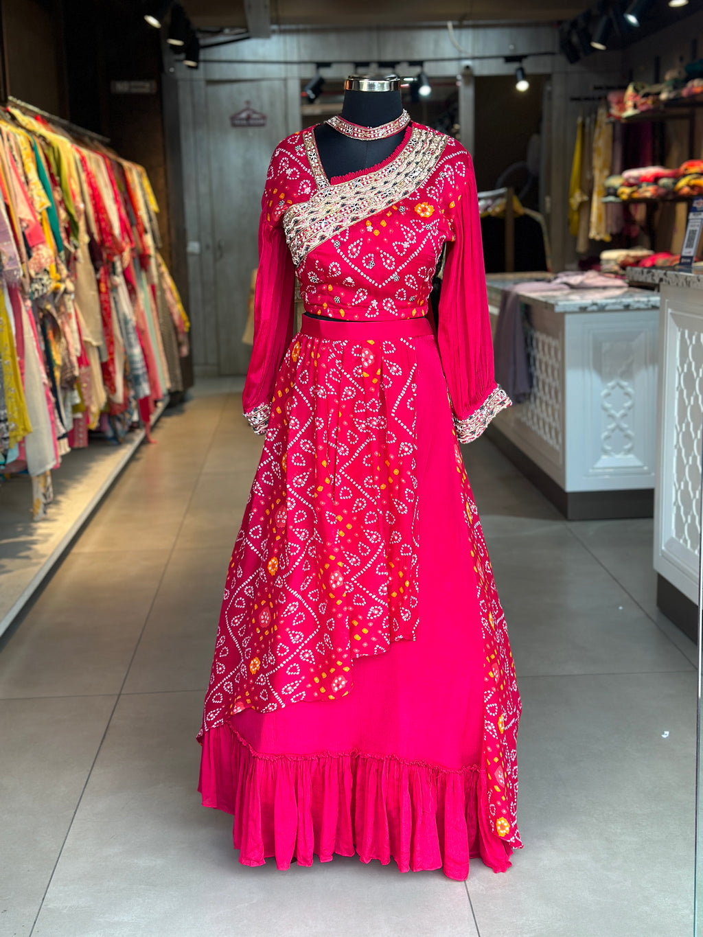 BHANDEJ LEHNGA SET