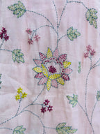Elegant hand embroidery mul Chanderi suit set