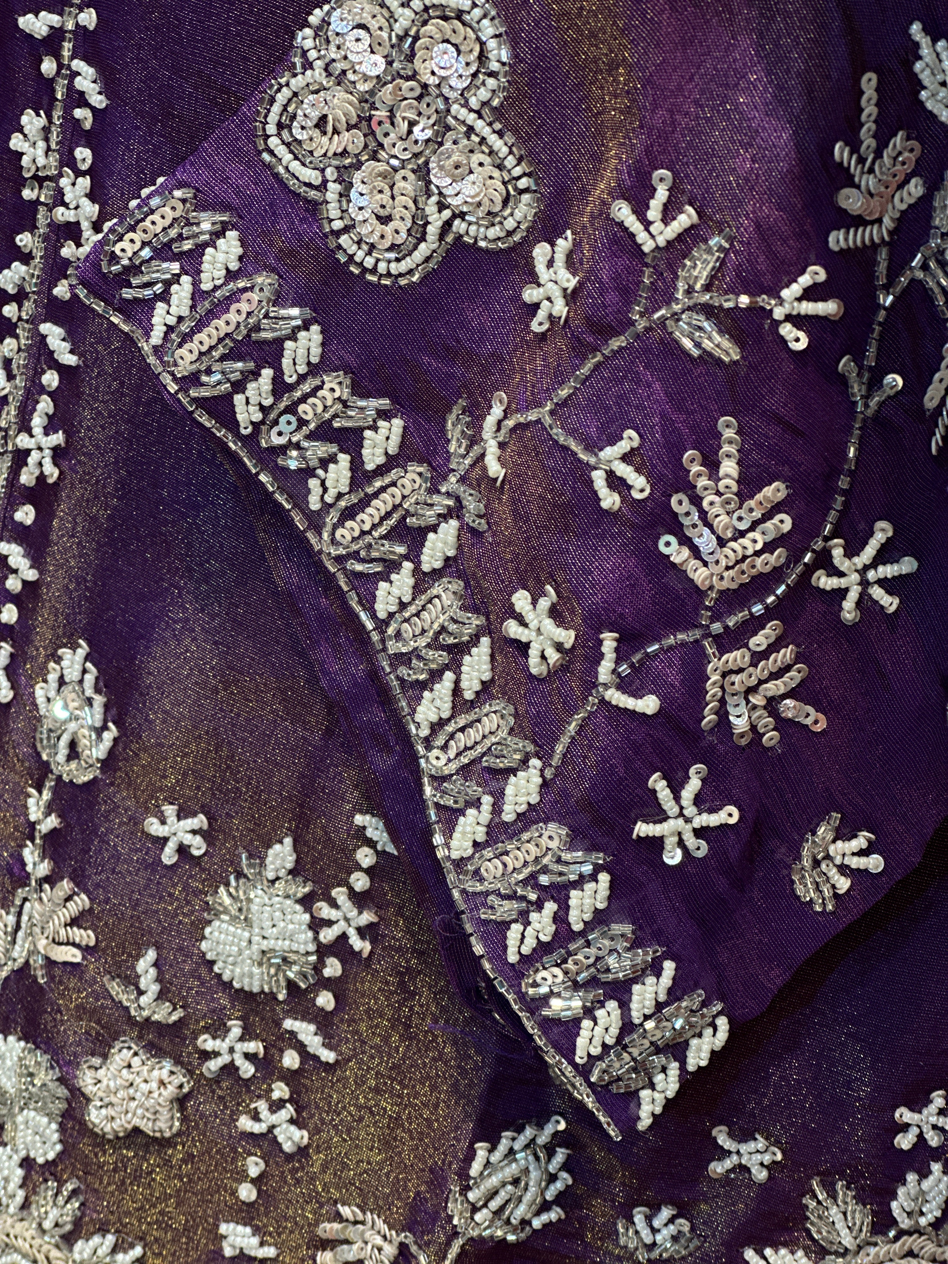 PURE ZARI TISSUE HANDWORK JACKET SET