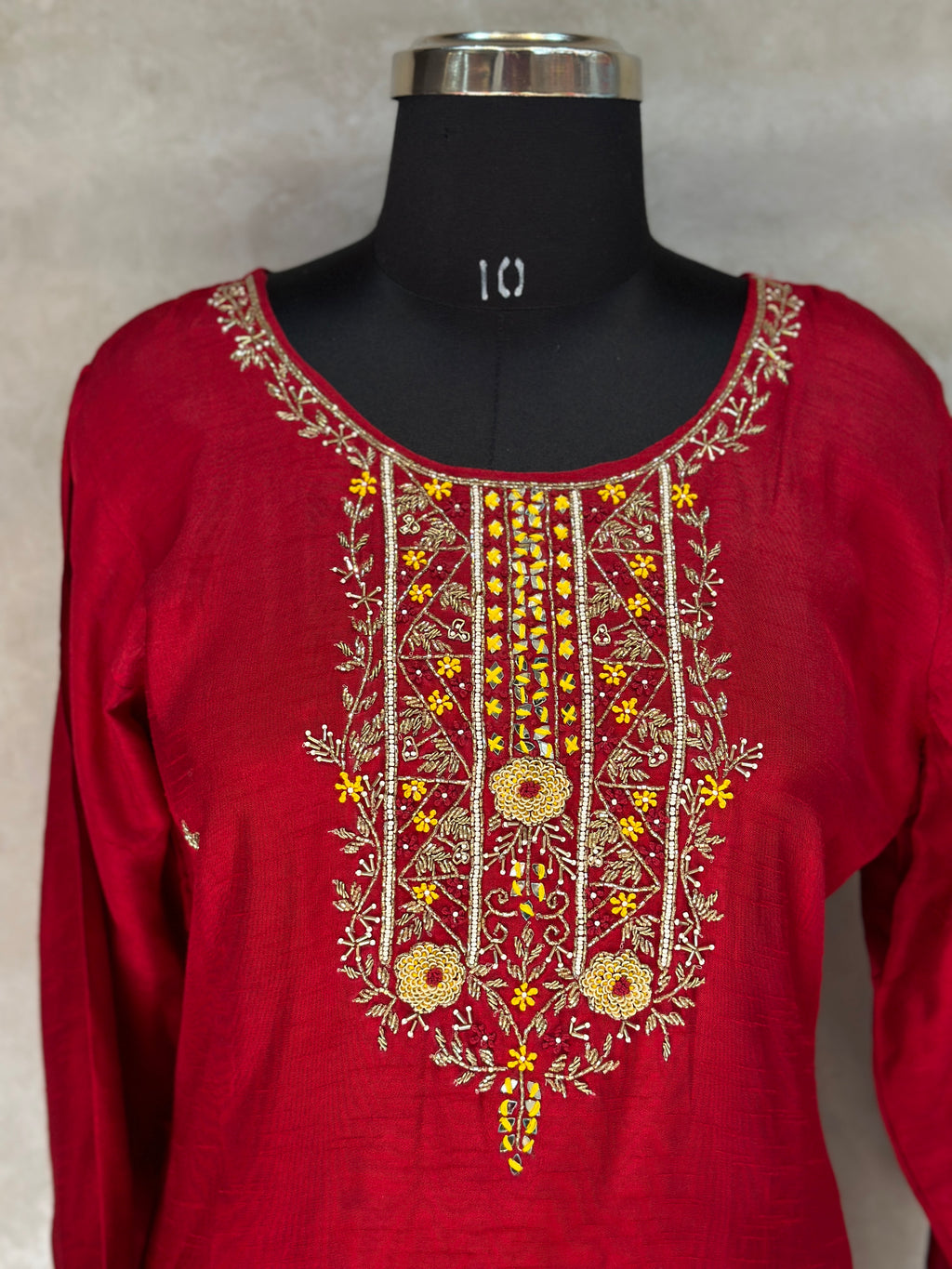 MODAL SILK HANDWORK SUIT SET FOR RAKHI