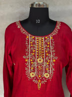 MODAL SILK HANDWORK SUIT SET FOR RAKHI