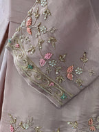 Premium Handwork Pure Zari Tissue Skirt Set