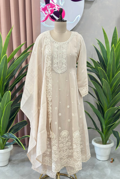 Beautiful Thread Work Anarkali Suit Set