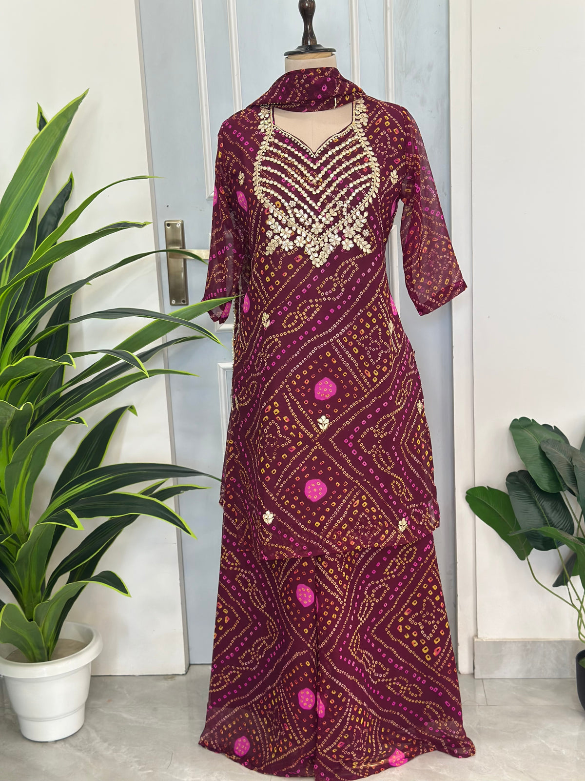 Royal Bandhej Palazzo set Collection