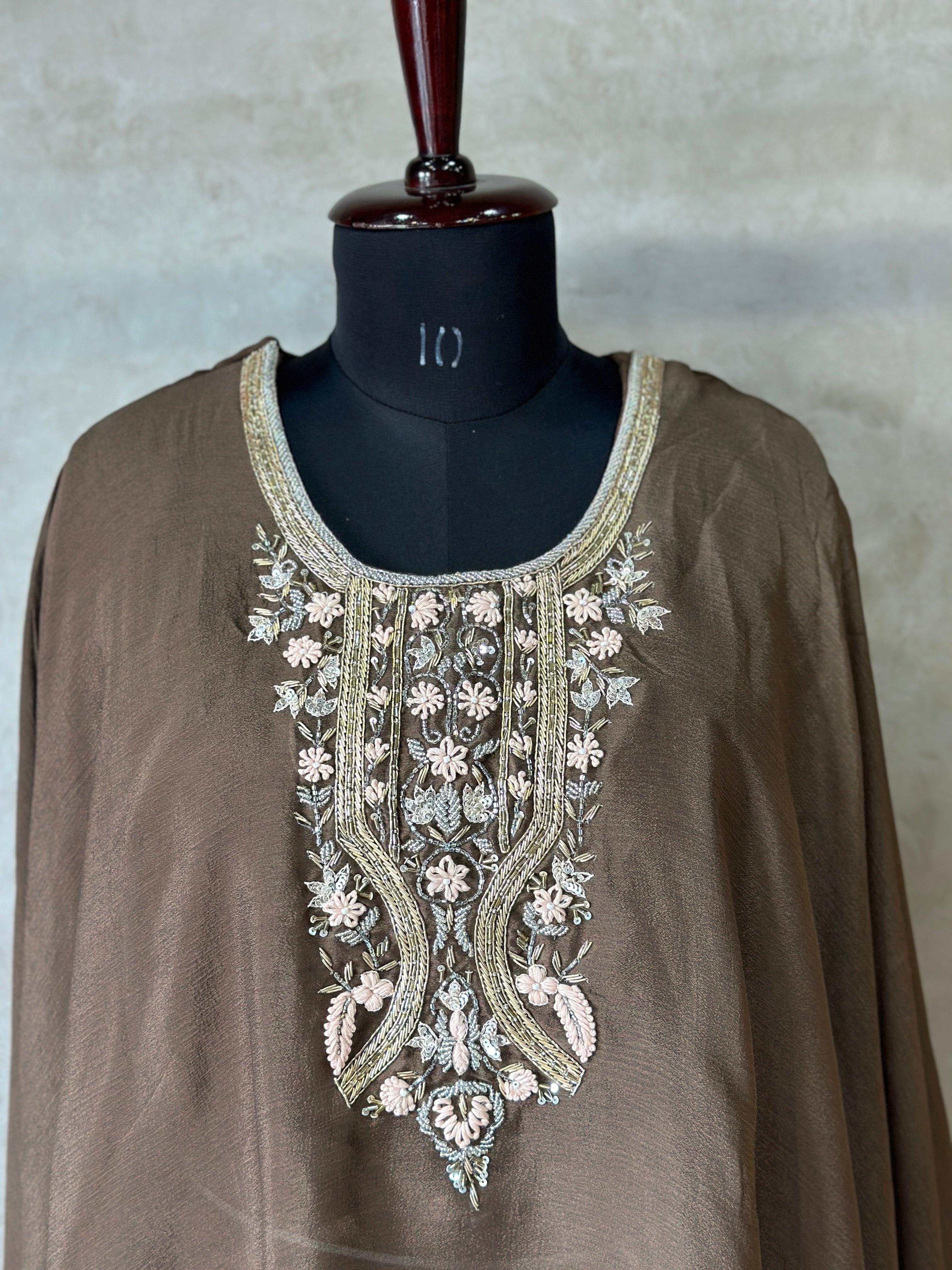 PURE CHINON HANDWORK KAFTAN SET