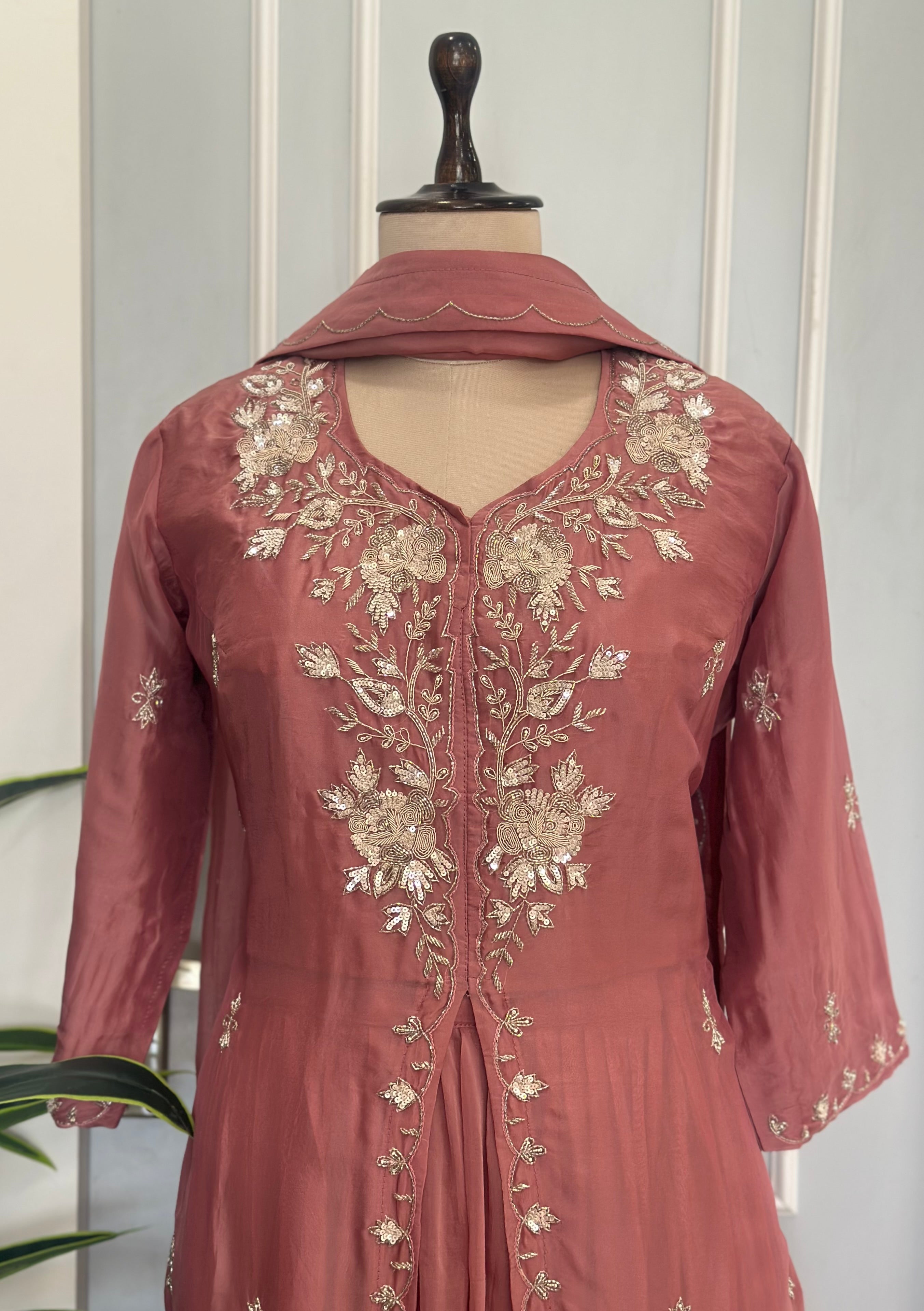 Premium Handwork Indo western Set