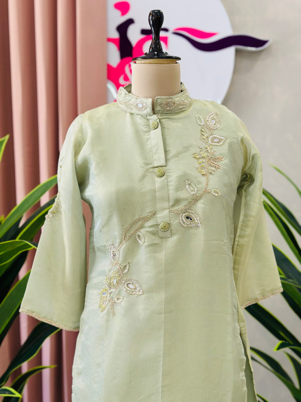 Classic Handwork Kurta Pant Co-ord Set