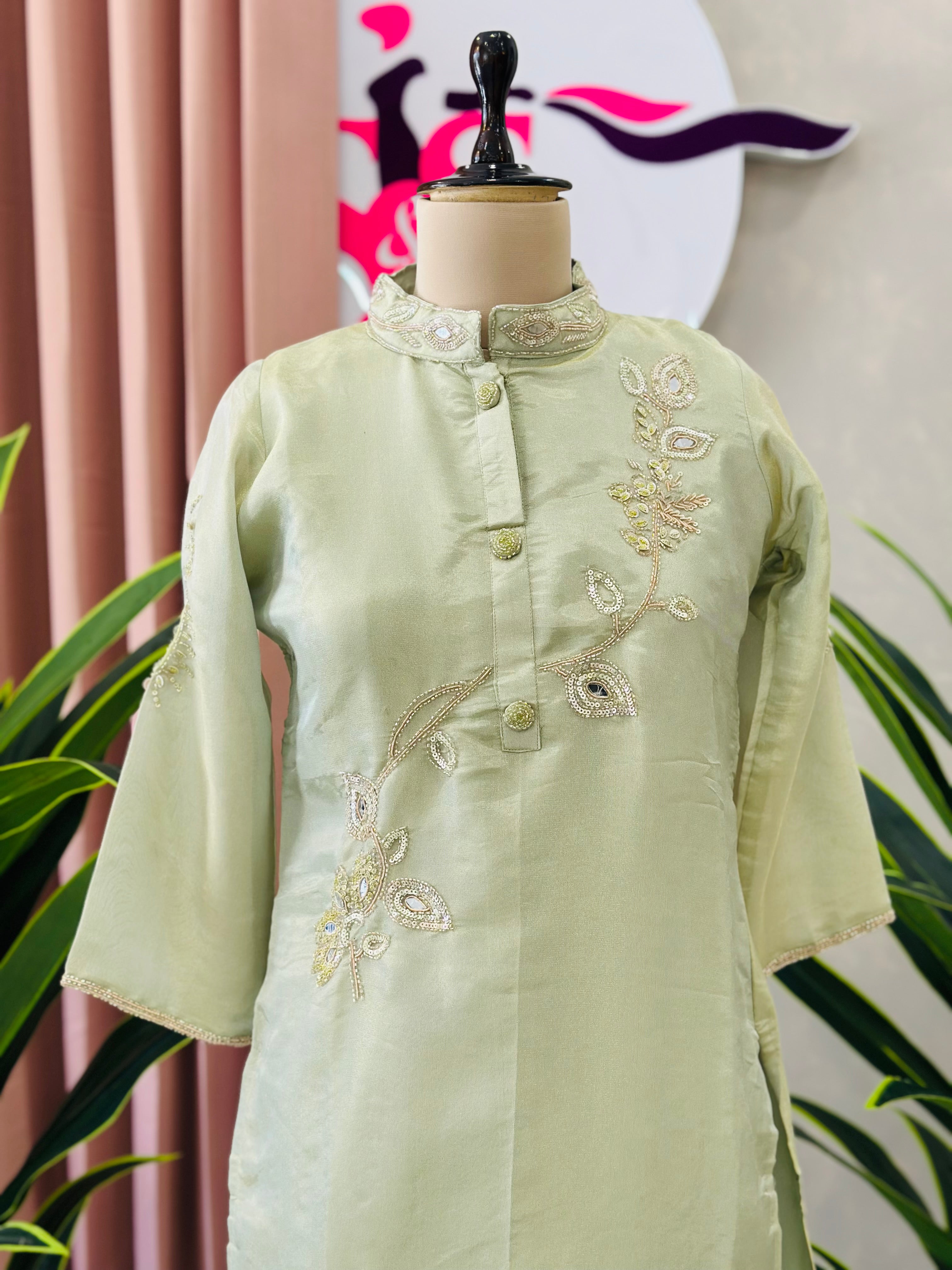 Classic Handwork Kurta Pant Co-ord Set