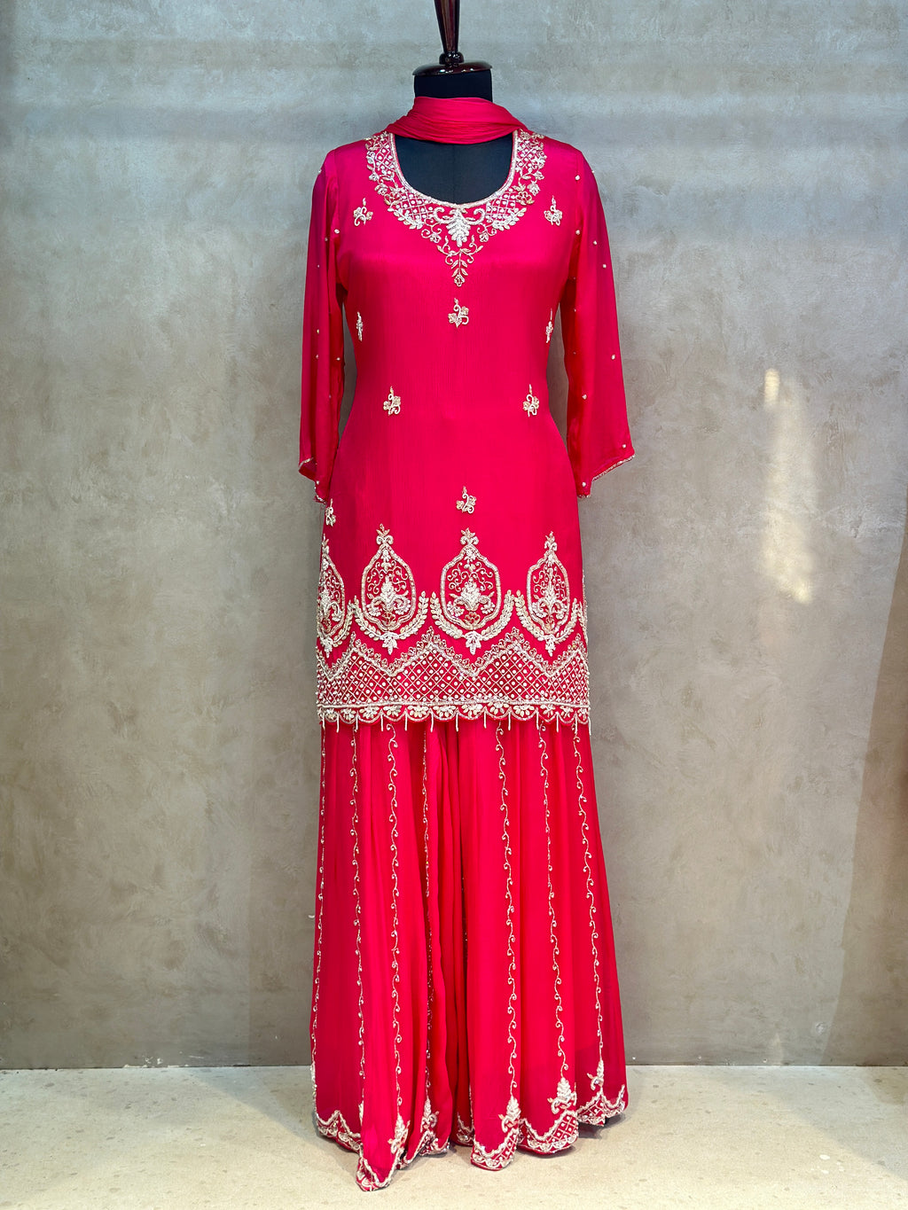 BEAUTIFUL HANDWORK SHARARA SET