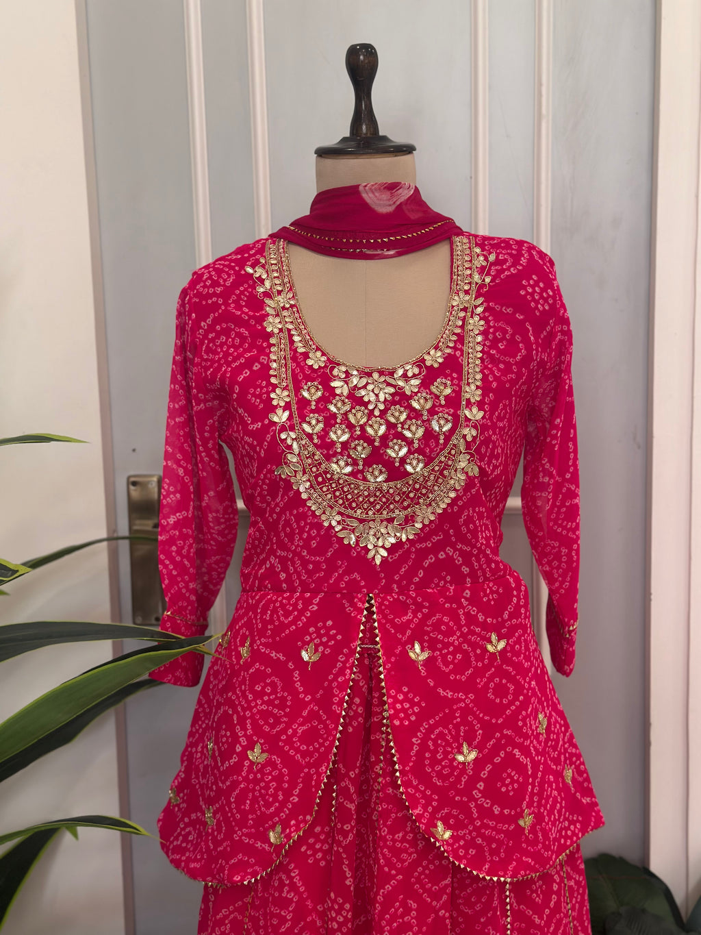 Bhandhej Handwork Peplum Skirt Set