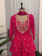 Bhandhej Handwork Peplum Skirt Set