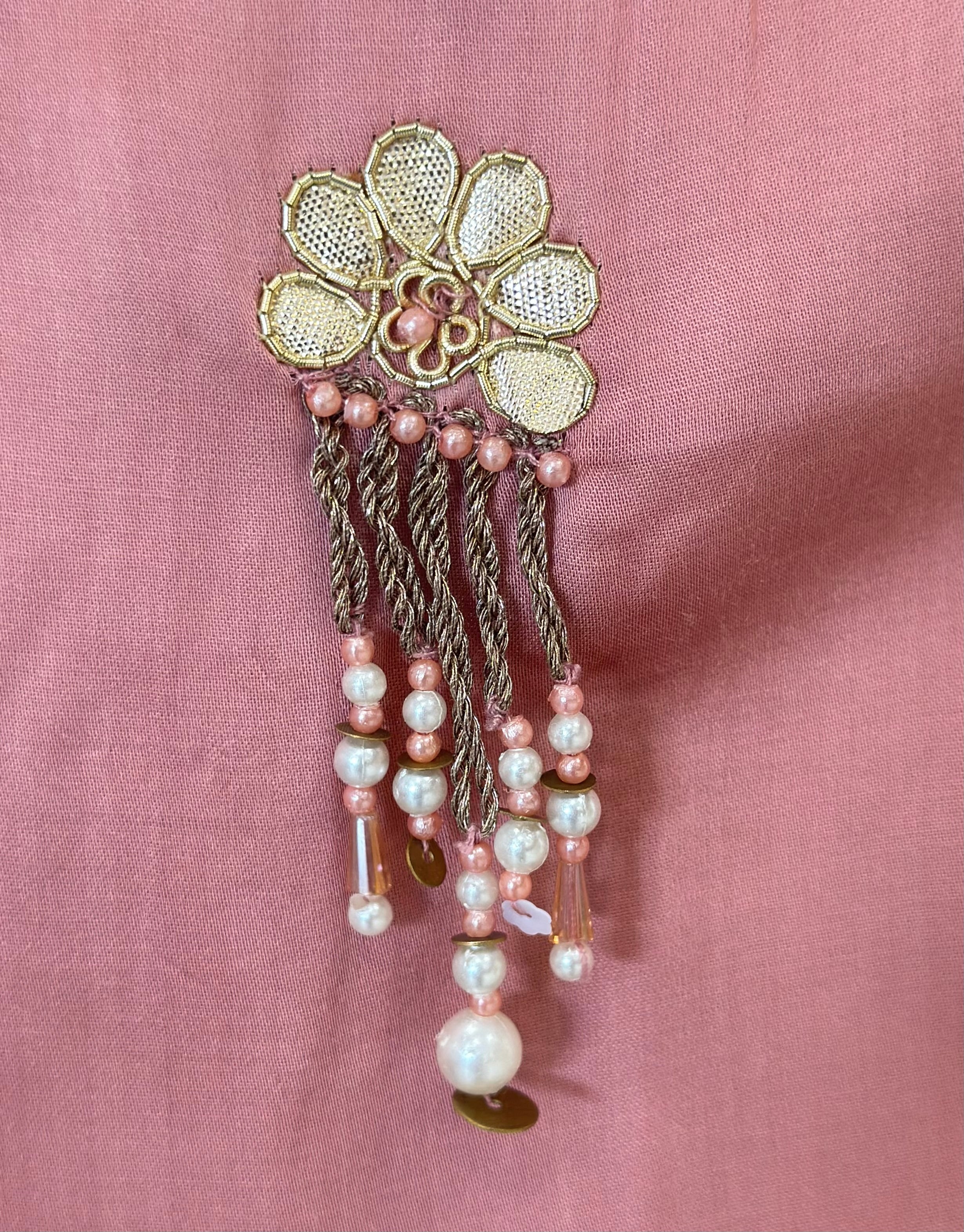 Designer Tassel Work Jacket Palazzo Set