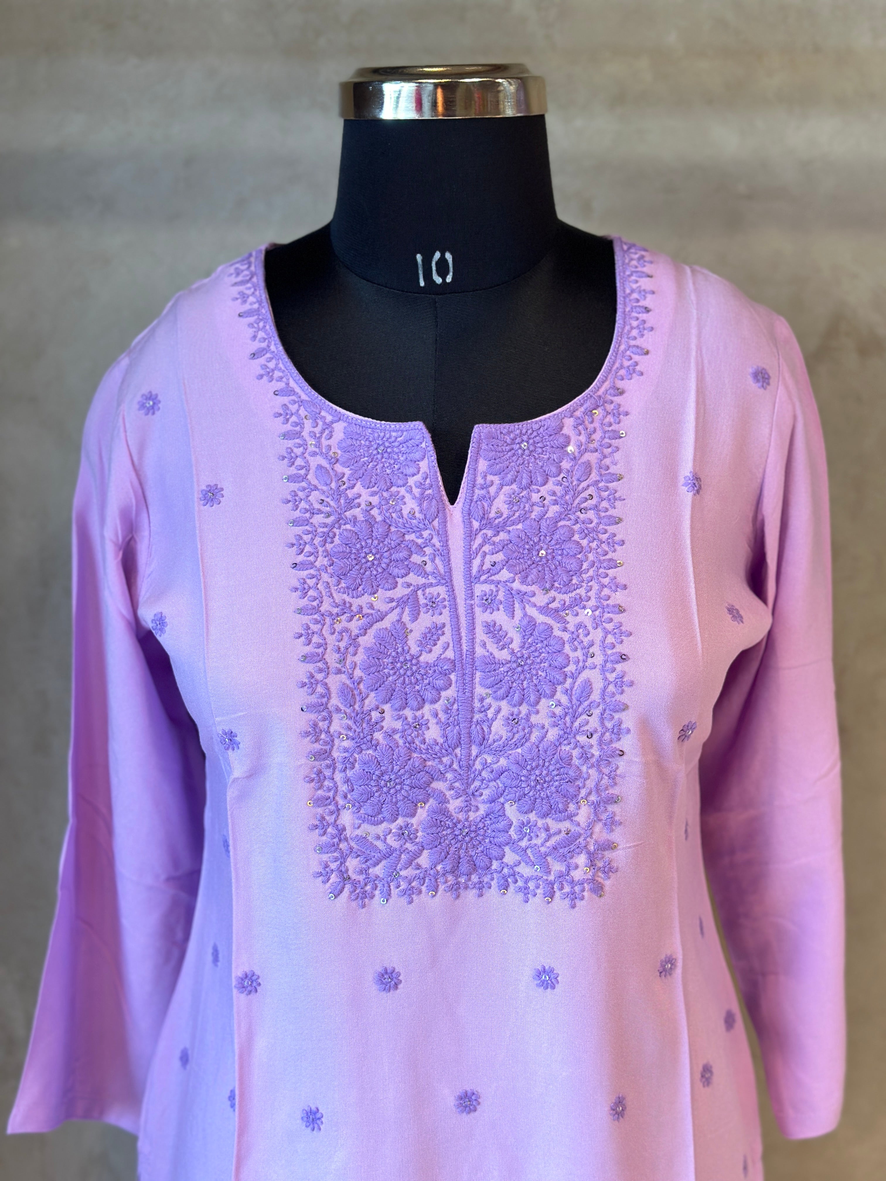 EMBROIDERED SHORT KURTI