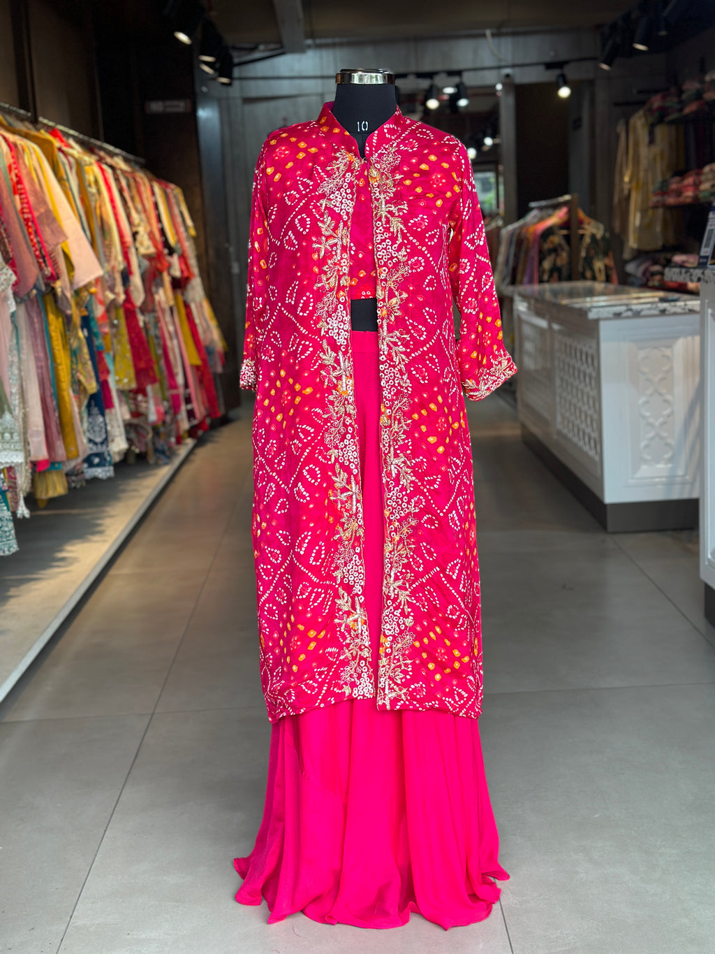 BHANDEJ GOWN WITH SHURG
