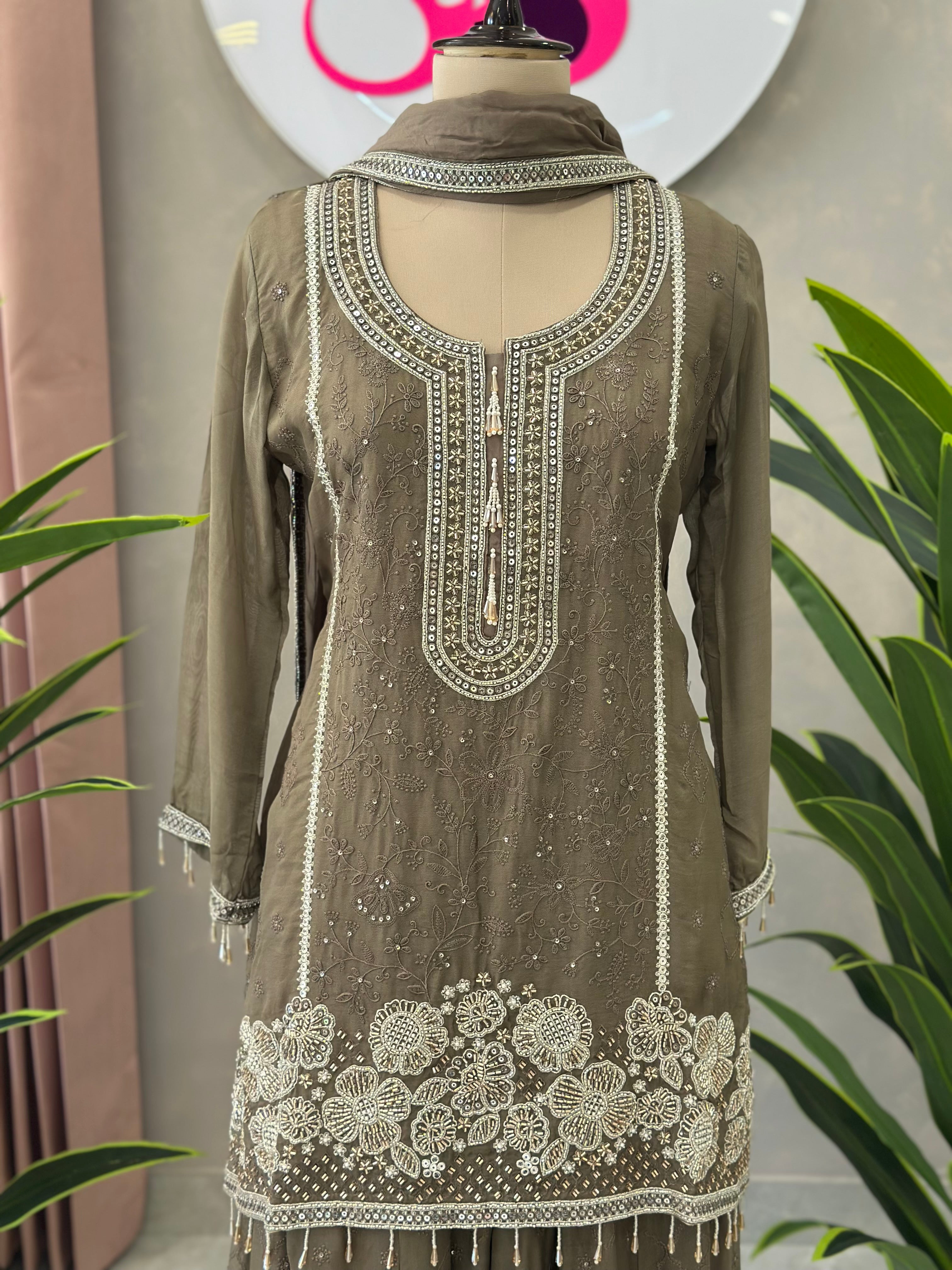 Handwork Sharara Set