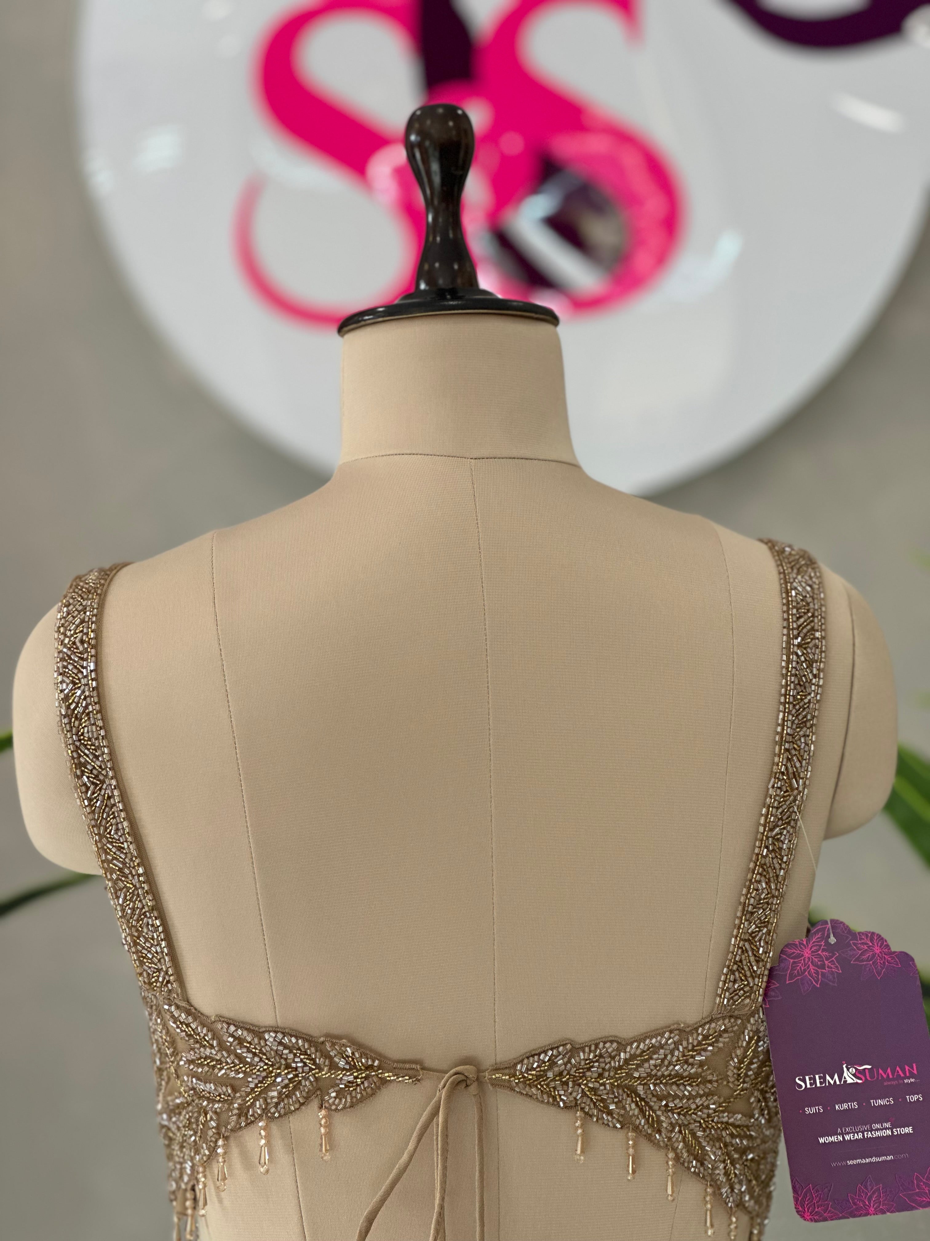 Premium Drape Saree With Beautiful Backless Blouse