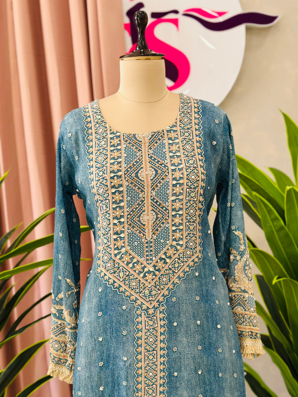 Premium Beads Handwork Suit Set