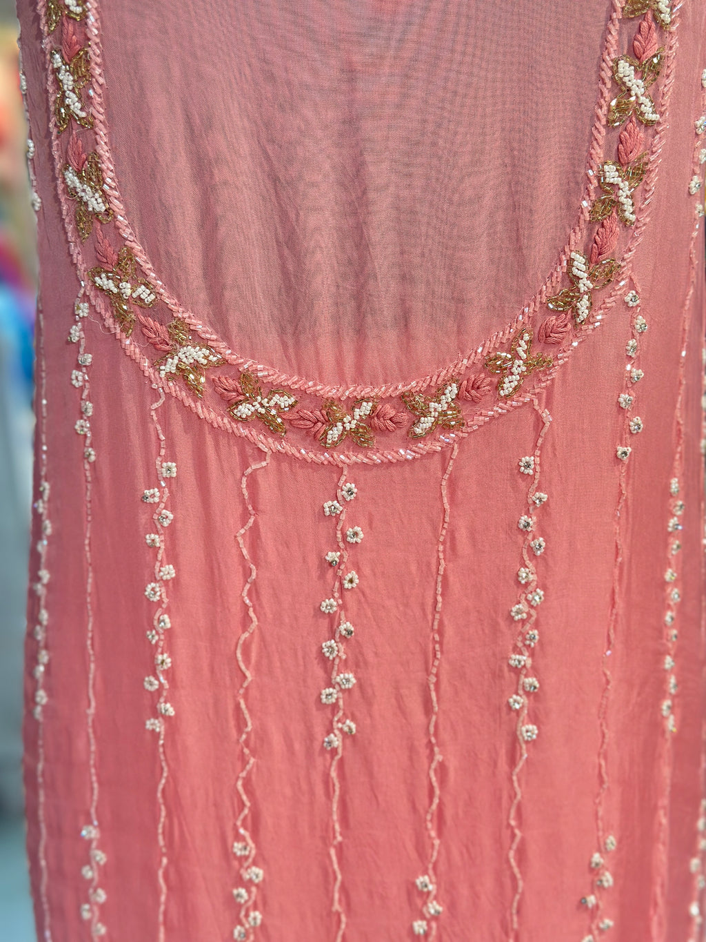 PURE ORGANZA HANDWORK SUIT SET