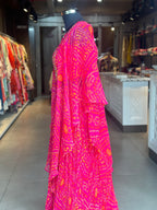 INDO-FUSION BHANDEJ LEHNGA SET