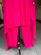 🌺Royal Pink Embroidered Kurta & Dupatta Set🌺