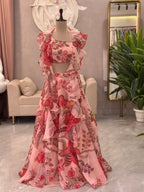 🌸 Floral Elegance Lehenga Set 🌸