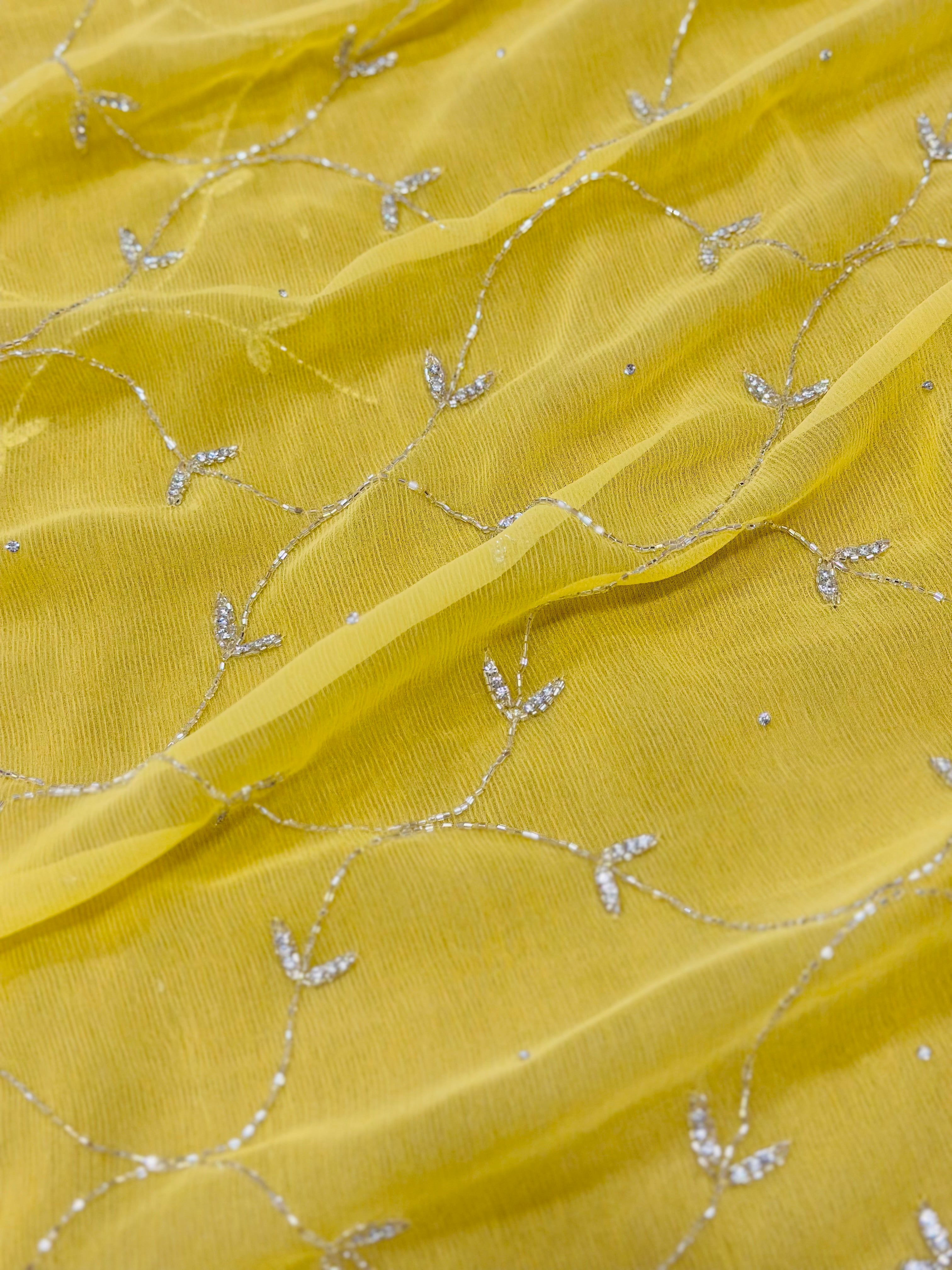 Beautiful Jaal Handwork Saree