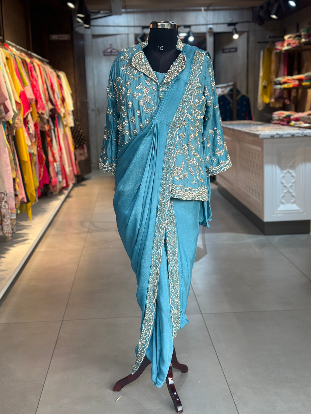 DRAPING WITH JACKET SET
