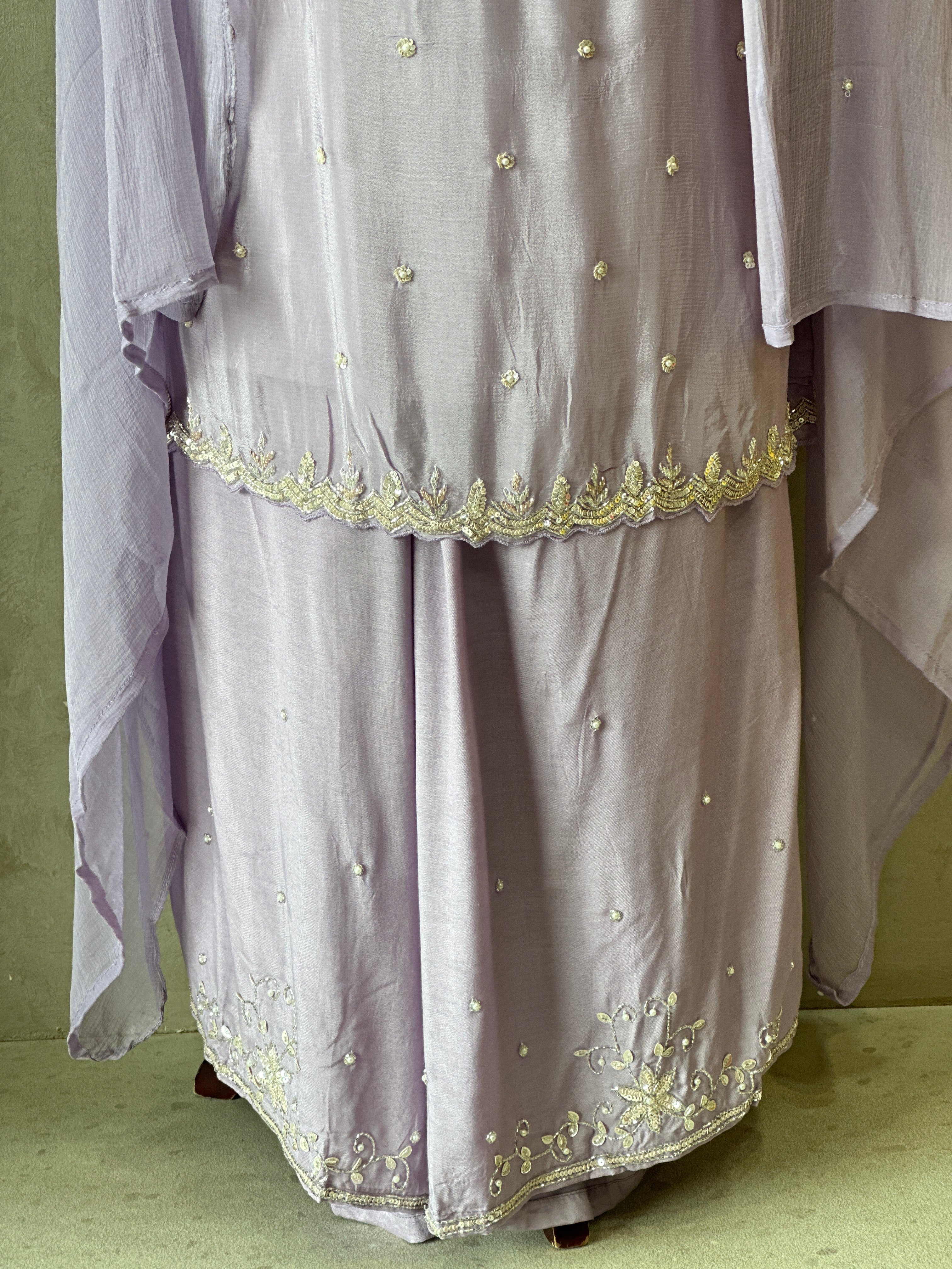 PREMIUM HANDWORK PLAZO SET