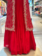 PURE CHINON BHANDEJ GOWN