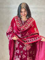 PREMIUM ZARI WORK VELVET SUIT