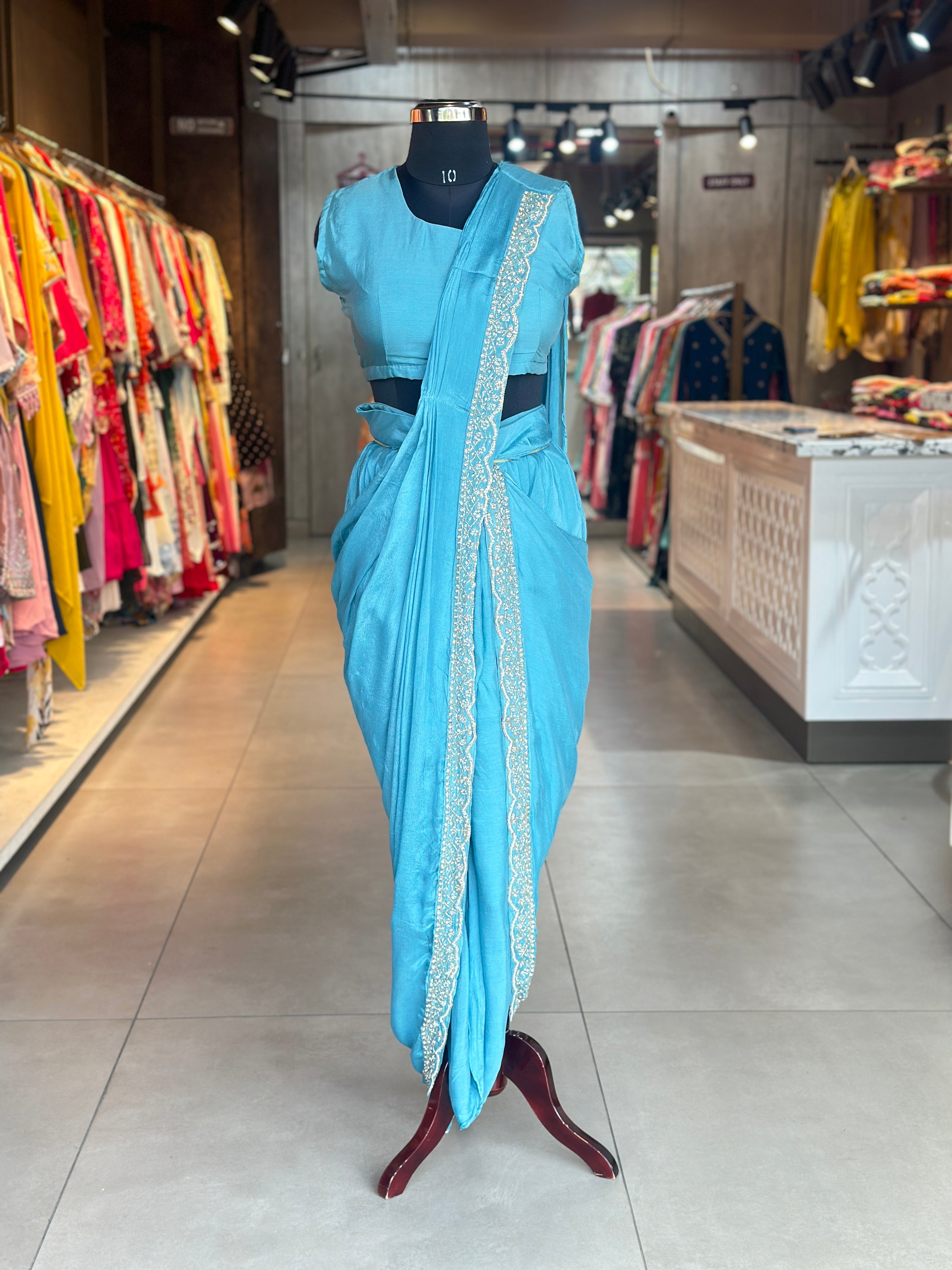 DRAPING WITH JACKET SET