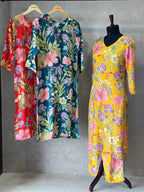 Soft Petal Printed Kurta Set