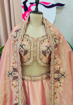 Elegant Handwork Lehenga Set with Beautiful Handwork Dupatta