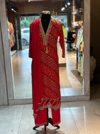 THREE PIECE BHANDEJ SUIT SET