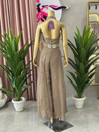 Premium Indo-Western Halter Dress with Elegant Flare