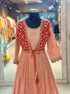 TRADITIONAL PURE ZARI SILK GOWN WITH JACKET