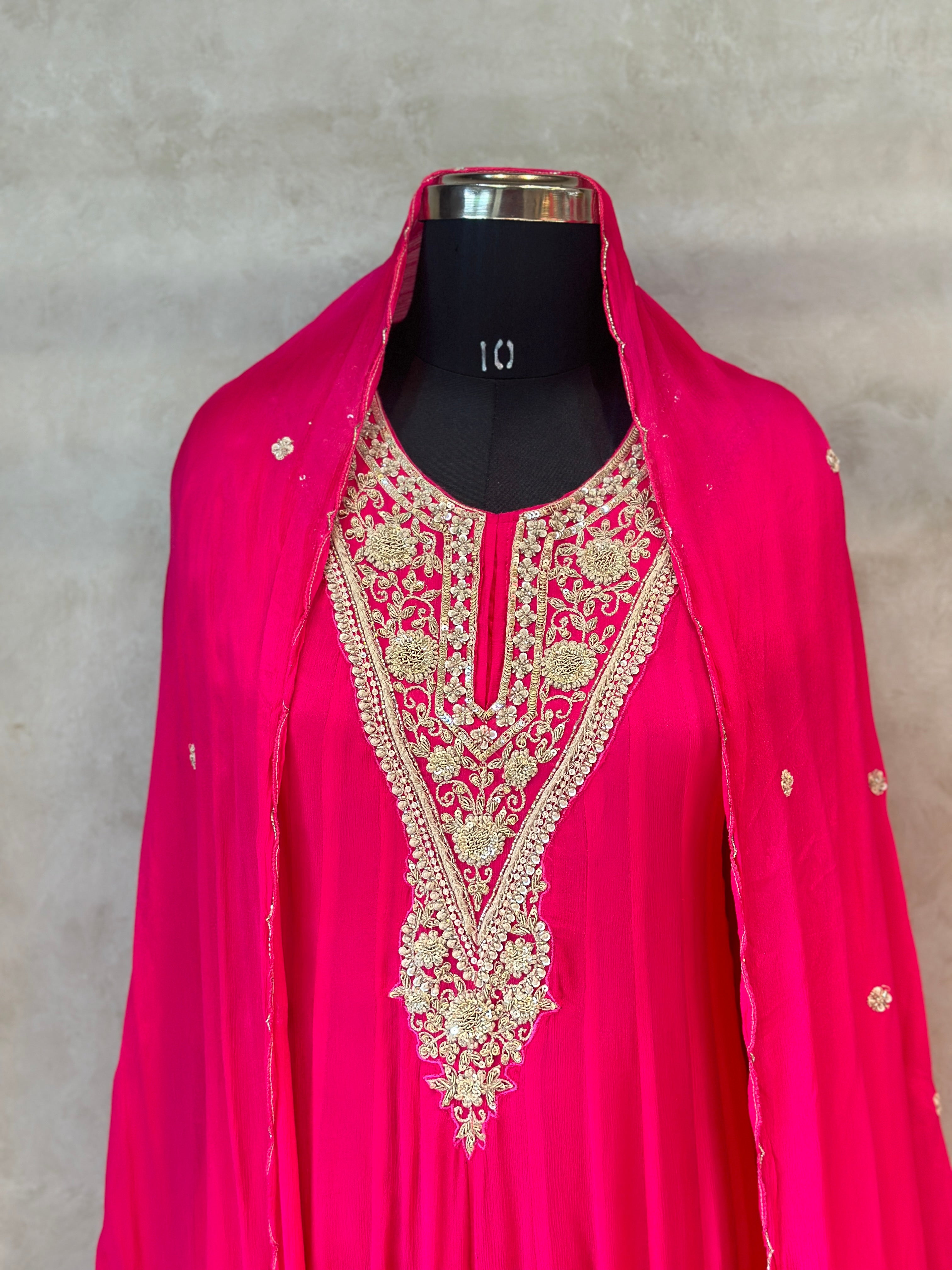 RAKHI SPECIAL ZARDOSI HANDWORK ANARKALI SUIT