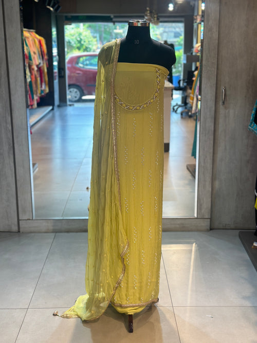 PURE ORGANZA HANDWORK SUIT SET